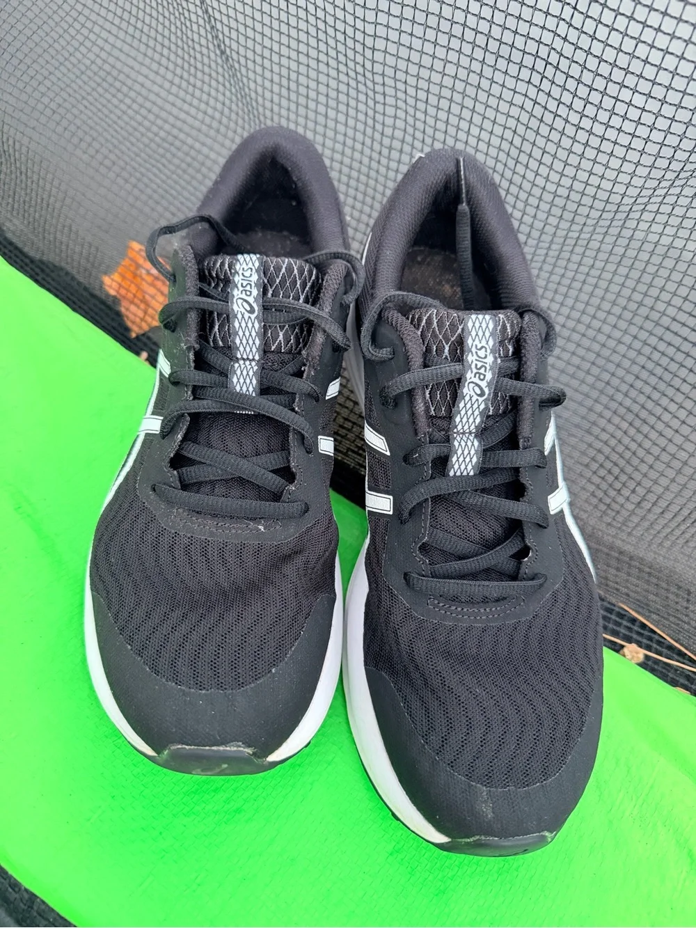 Asics Black and White womens Athletic Running Shoes